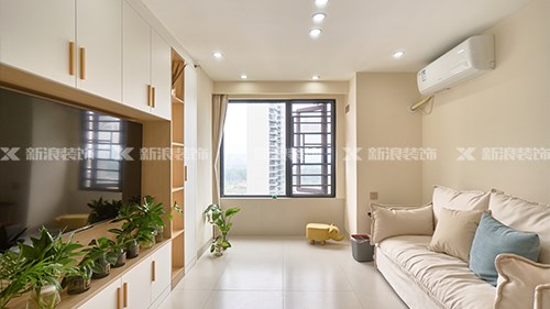5.9w搞定48㎡奶油風(fēng)公寓，兩人一貓超舒服|長沙全屋整裝