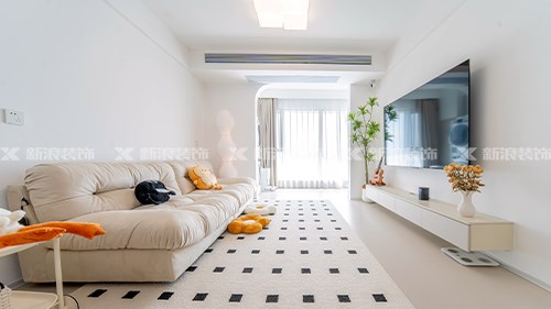 淺試一下奶油風(fēng)，85m²小戶型這樣真的很溫柔|長沙全屋整裝