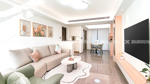 120m²現(xiàn)代奶油溫馨小家，我超愛|長沙全屋整裝